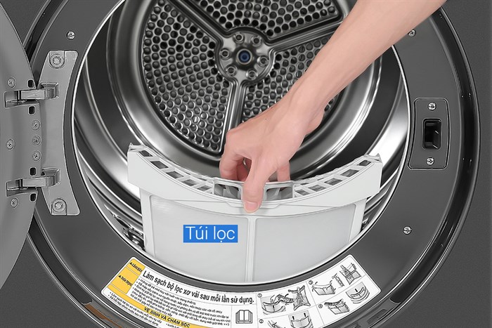 Máy sấy bơm nhiệt LG 10.5 Kg DVHP50B — ảnh 7