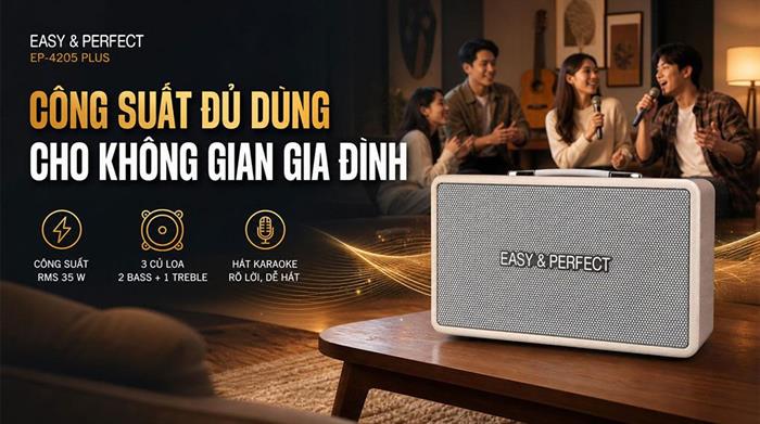 Loa karaoke xách tay Easy Perfect EP-4205 Plus Mẫu — ảnh 3