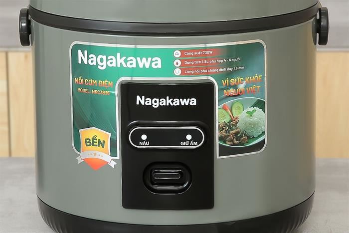 Nồi cơm nắp gài Nagakawa 1.8 lít NRC3836 — ảnh 10
