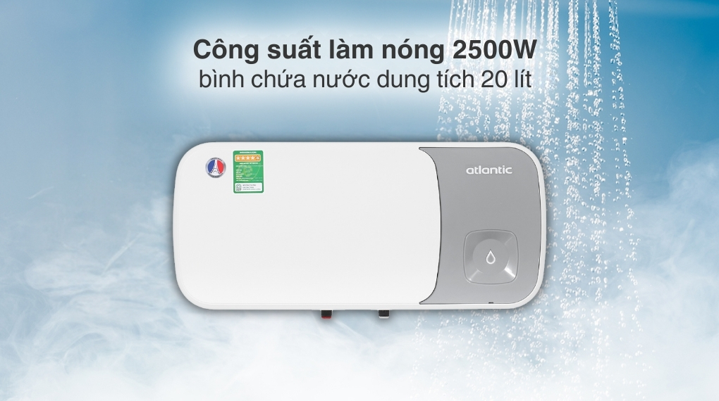 Máy nước nóng gián tiếp Atlantic 20 lít SWH 20H M-14 ESA SLIM 823044 - Đặc điểm làm nóng