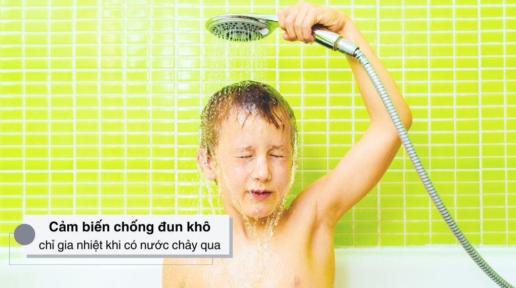 Máy nước nóng trực tiếp Toshiba 4500W TWH-45EMCPVN(K)-CB - Cảm biến chống đun khô