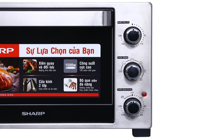Lò nướng thùng Sharp 1500W EO-A323RCSV-ST 32 lít — ảnh 4