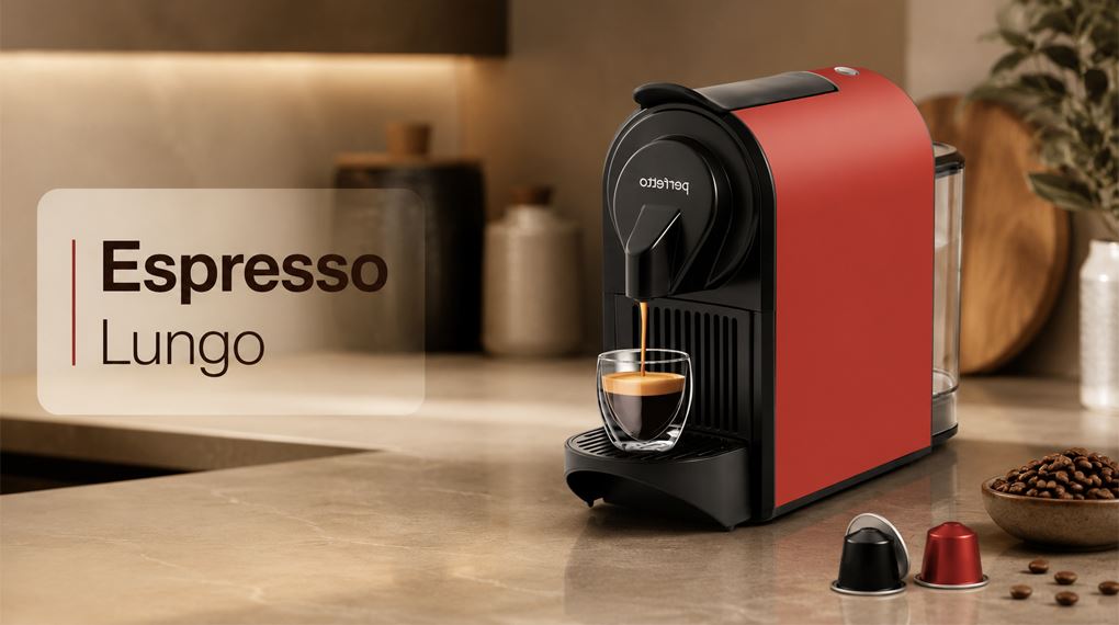Máy pha cà phê Perfetto P9.BK - Đỏ - Loại cà phê