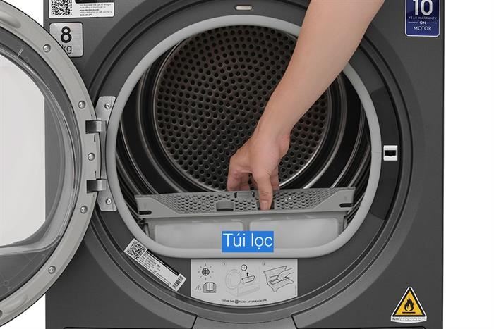 Máy sấy bơm nhiệt Electrolux 8 Kg EDH803J5SC — ảnh 8
