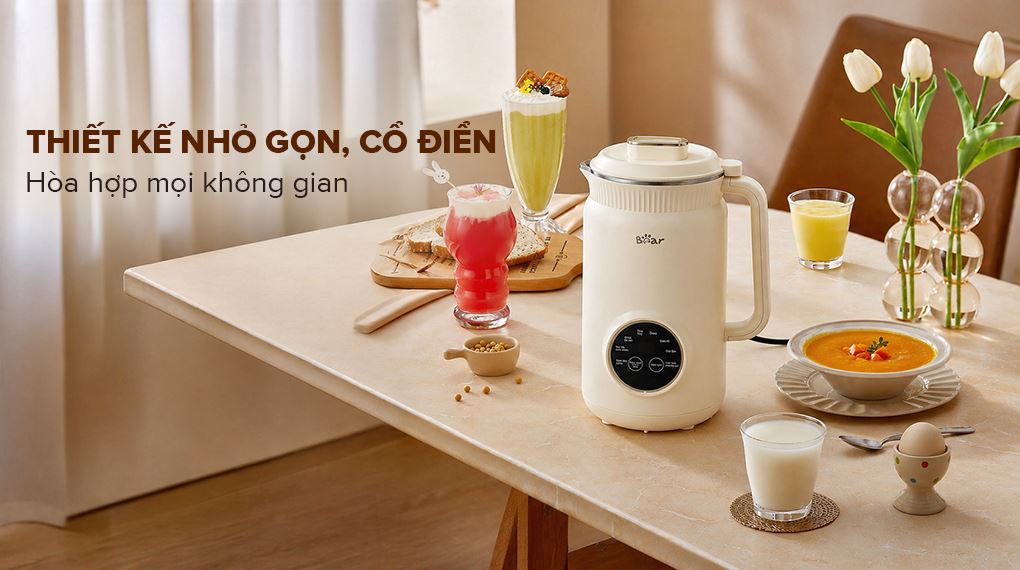 Thiết kế - Máy làm sữa hạt đa năng Bear SMM-4H06S