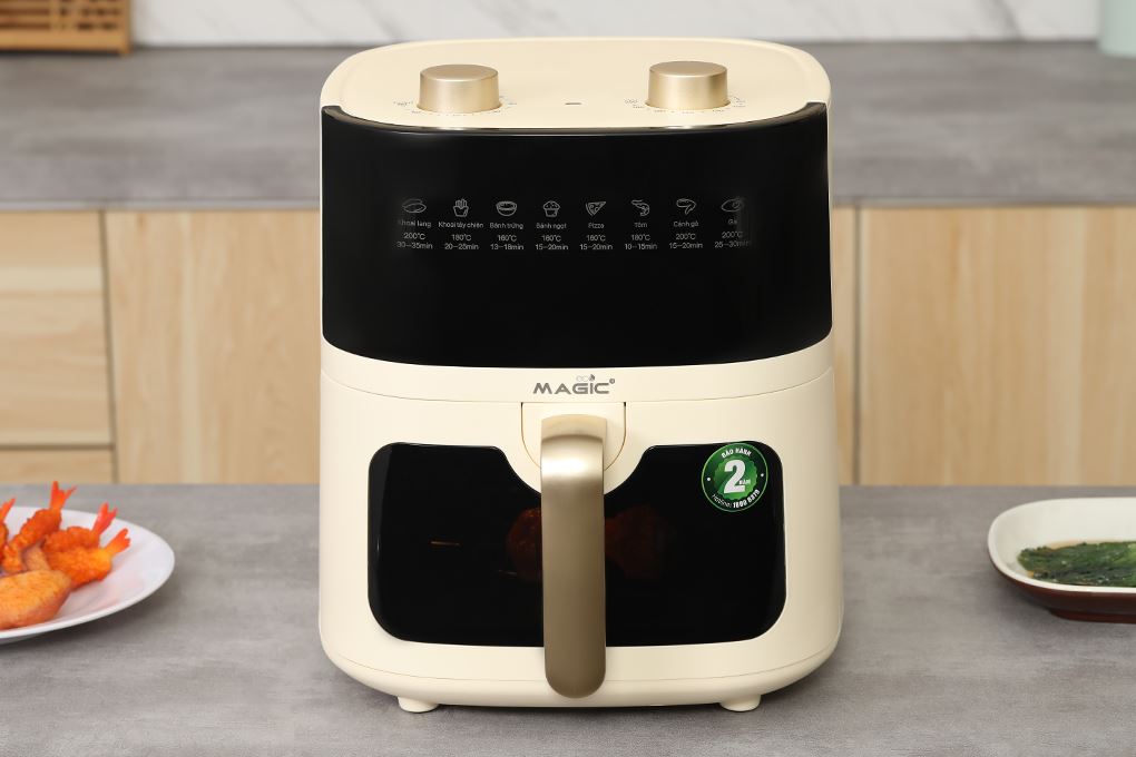 Nồi chiên không dầu Magic Eco 6 lít AC-161 - Thiết kế, chất liệu