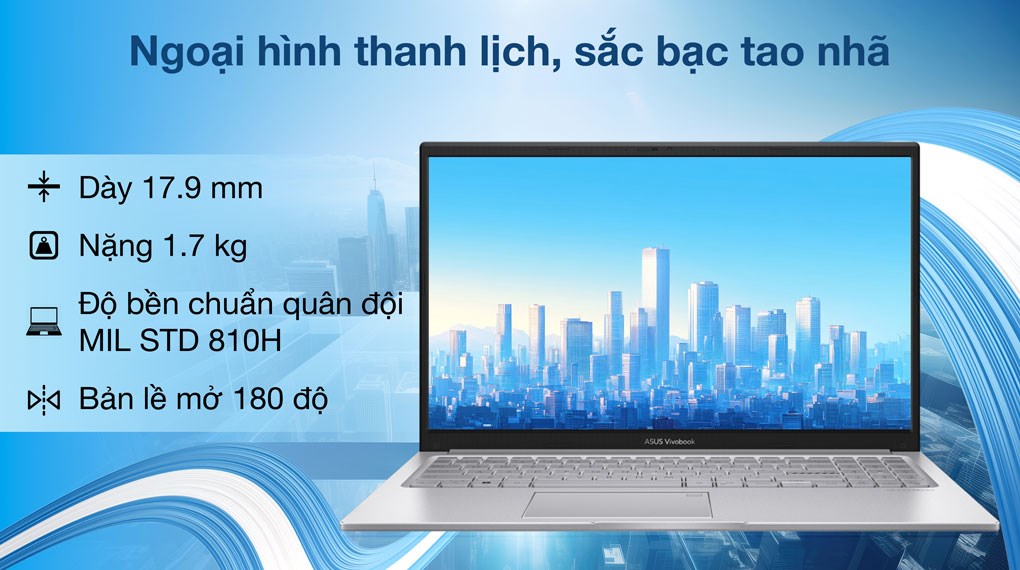 Asus Vivobook 15 X1504VA Core 5 120U (BQ185WS) - Thiết kế