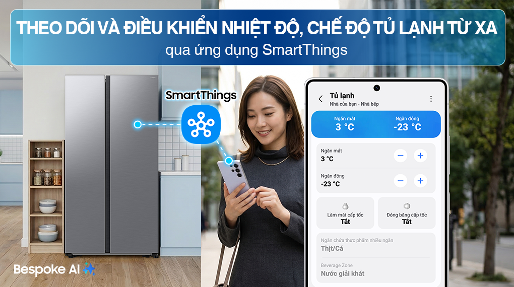 Inverter 583 Lít Side By Side RS57DG400EM9SV — ảnh 3