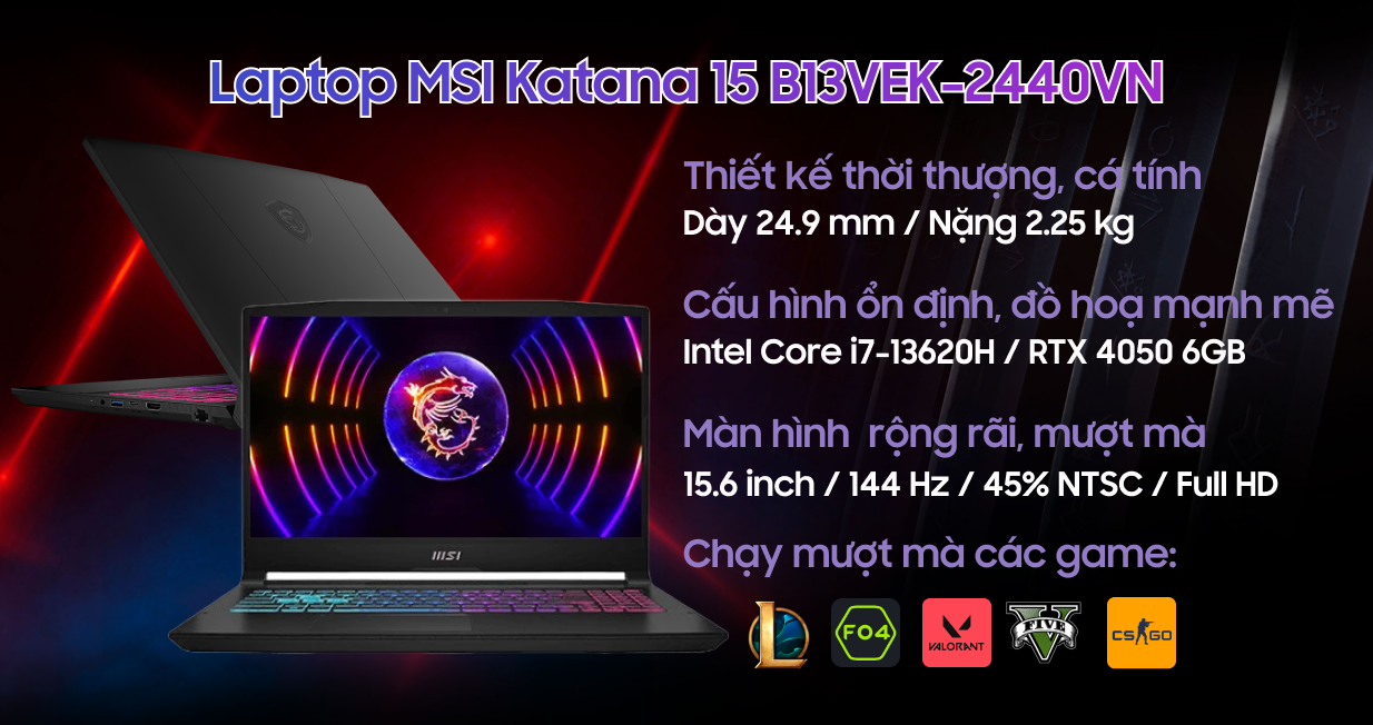 MSI Katana 15 B13VEK-2440VN — ảnh 2