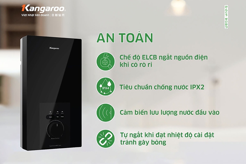 Máy nước nóng trực tiếp Kangaroo KGWD45P2 4500W (hình 7)