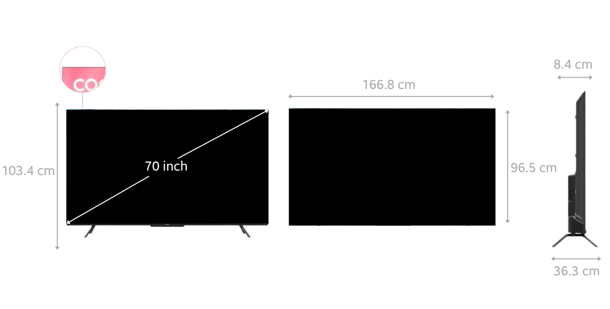 Smart Google Tivi Coocaa 4K 70 inch 70C9 — ảnh 2