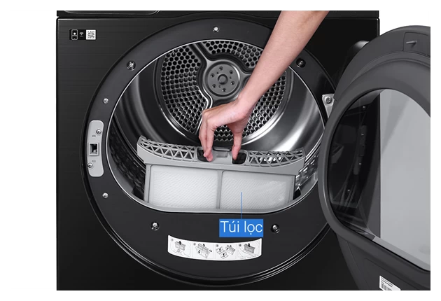 Máy sấy bơm nhiệt Samsung 9 Kg DV90T7240BB/SV — ảnh 6