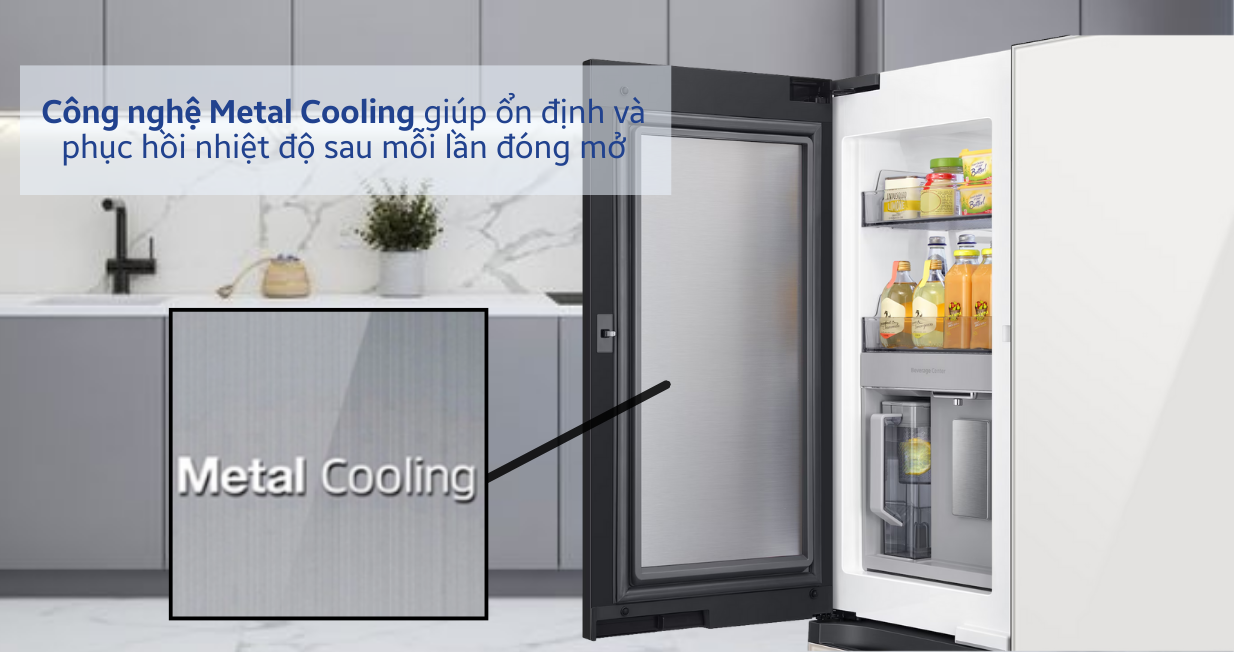 Tủ lạnh Samsung Multidoor Bespoke 648L 2023 RF59CB66F8S/SV — ảnh 5