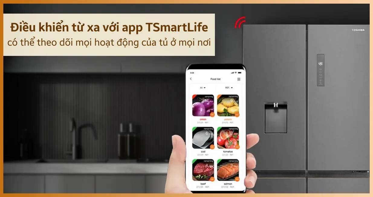 Tủ lạnh Toshiba Multidoor 471 lít 2025 (GR-RF606WI-PMV(60)-AG) — ảnh 9