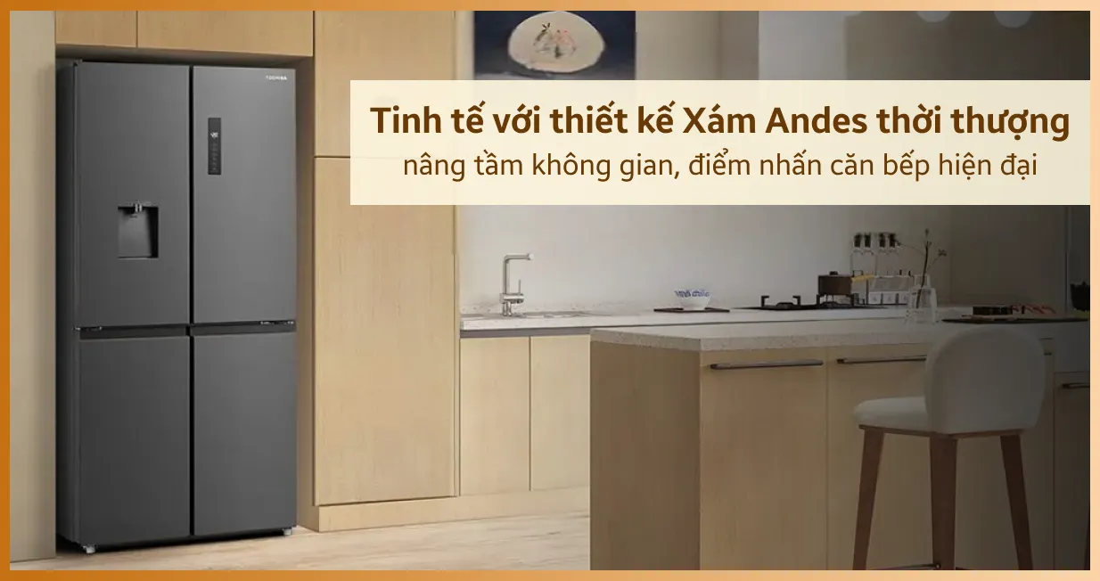 Tủ lạnh Toshiba Multidoor 471 lít 2025 (GR-RF606WI-PMV(60)-AG) — ảnh 3