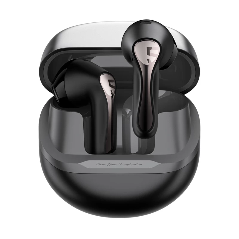 Tai nghe Bluetooth SoundPEATS Air5 Pro được trang bị pin dung lượng 35mAh mỗi bên, kết hợp cùng hộp sạc 520mAh