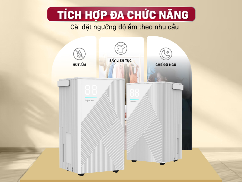 Máy hút ẩm 14 lít Fujihome DH14 - hình 5