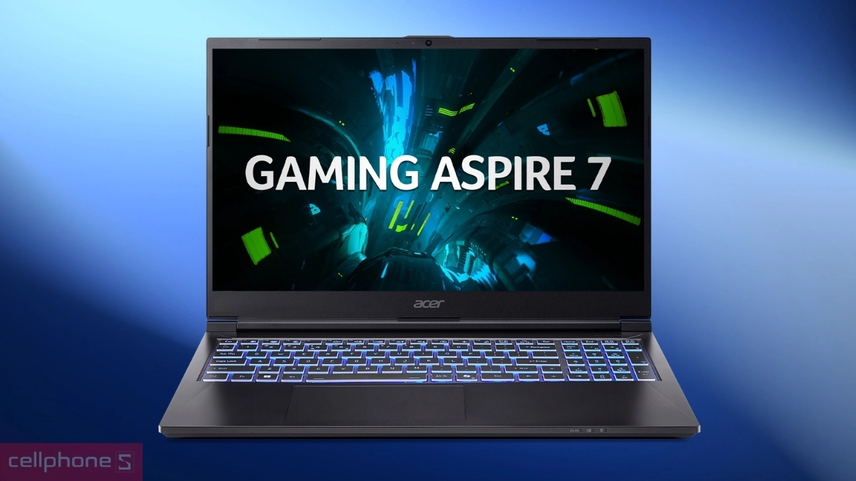 Màn hình Full HD 144Hz sắc nét trên Laptop Acer Gaming Aspire 7 A715-59G-59RD