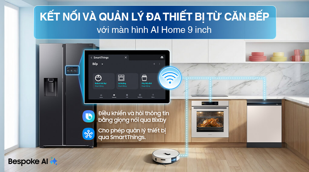 Samsung Inverter 615 lít AI Home RS90F65D2FSV — ảnh 3