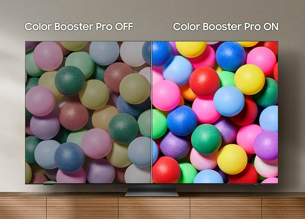 Smart Tivi Samsung OLED 4K QA55S90F tăng cường dải màu sắc