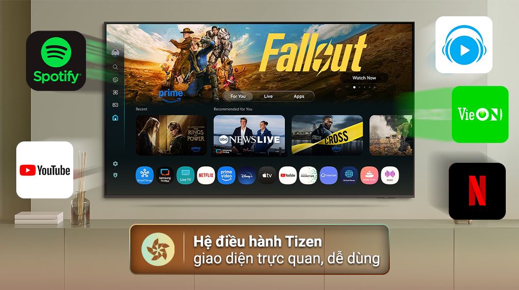 Hệ điều hành - Smart Tivi Neo QLED Samsung AI 4K 55 inch QA55QN70F
