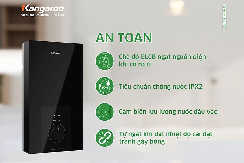 Máy nước nóng trực tiếp Kangaroo KGWD45N2 4500W (hình 7)