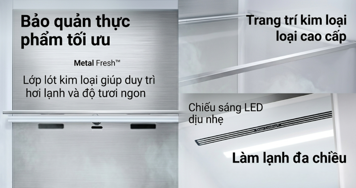 Tủ lạnh LG Side By Side 635 lít 2023 (GR-X257BL) — ảnh 8