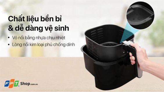Vỏ nồi làm từ nhựa chịu nhiệt tốt