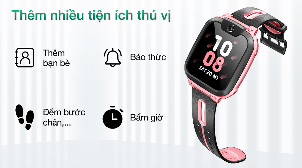 imoo Z1 41mm dây TPU Hồng nhạt - Tiện ích khác