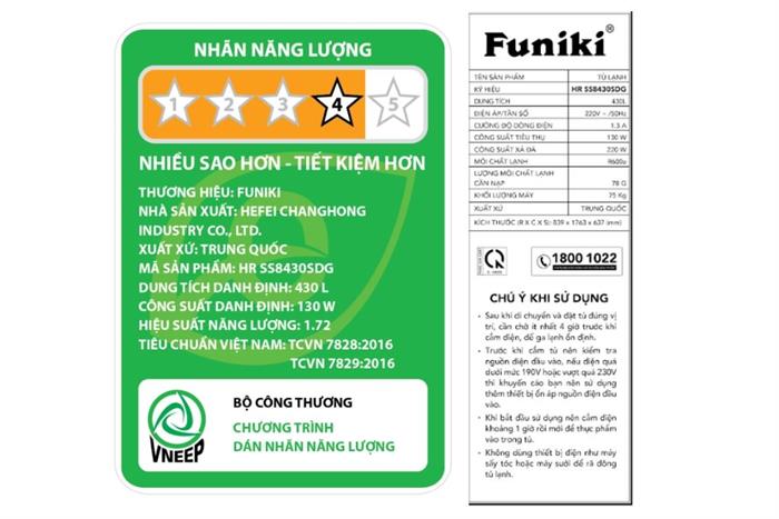 Funiki Inverter 430 lít HR SS8430SDG — ảnh 7