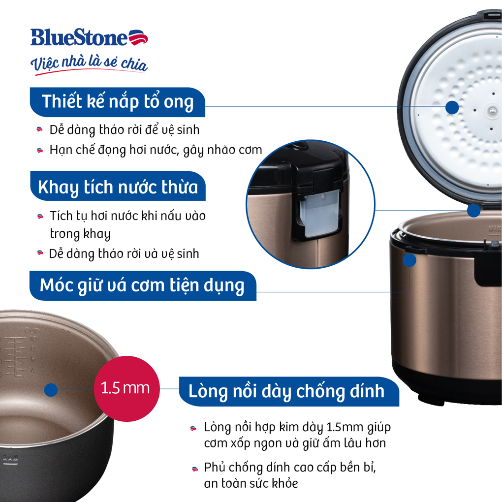 Nồi Cơm Điện RCB-5519 1.8 Lít — ảnh 5