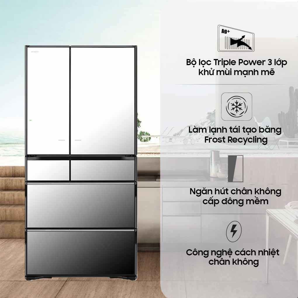 Inverter 735 Lít R-ZX740KVX (X) — ảnh 6