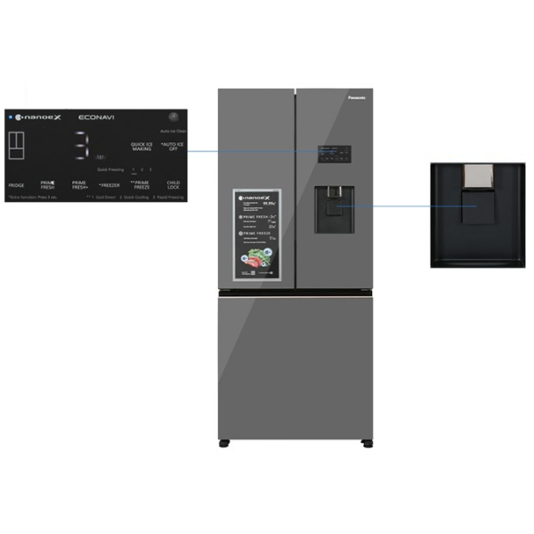 Tủ lạnh Panasonic Multidoor 495L 2022 (NR-CW530XMMV) — ảnh 8