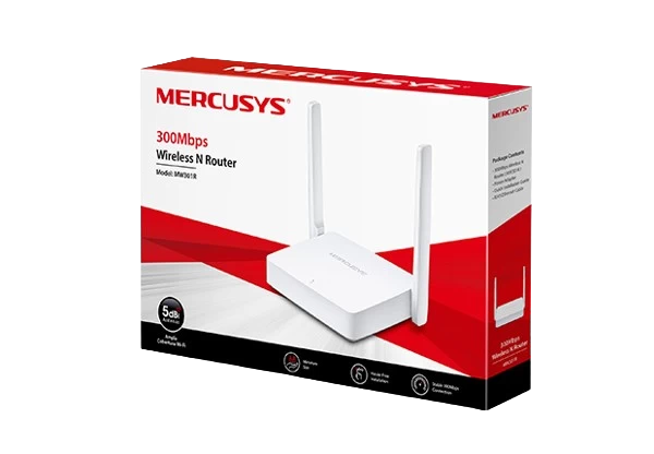 Router Wifi Mercusys MW301R Chuẩn N Tốc 300Mbps