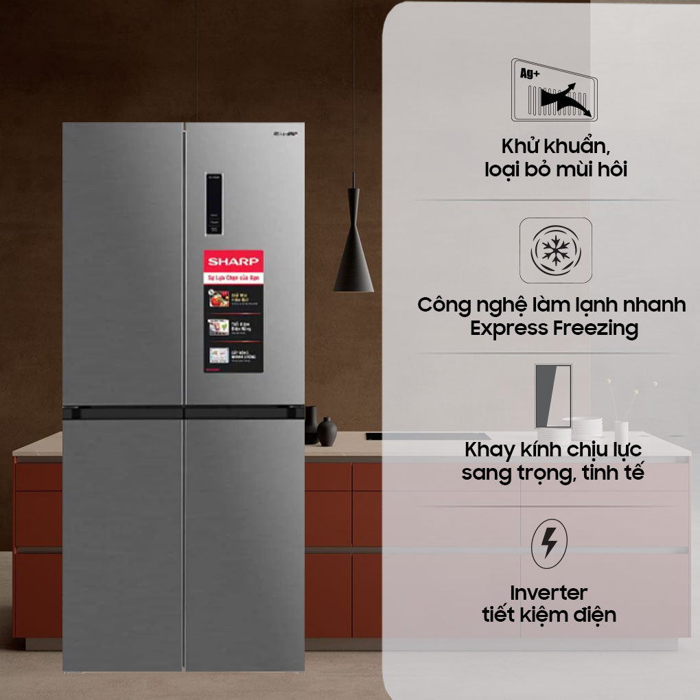 Inverter 362 Lít SJ-FX420V-SL — ảnh 5