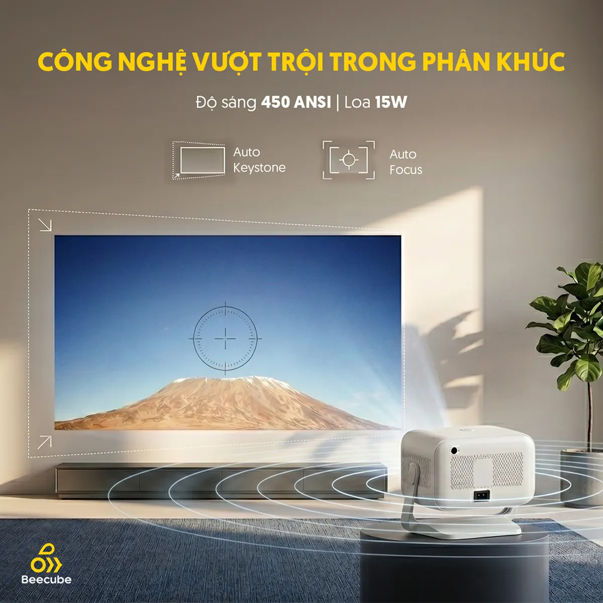 Máy chiếu mini Beecube X2 Neo Netflix Full HD — ảnh 5
