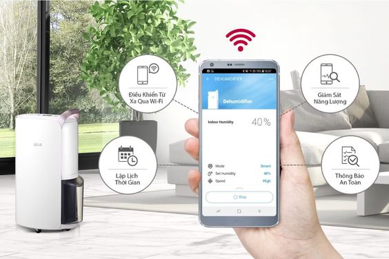 Điều khiển từ xa thông qua LG ThinQ™