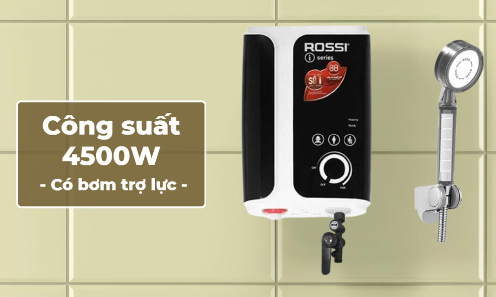 Công suất máy mạnh mẽ, có bơm trợ lực