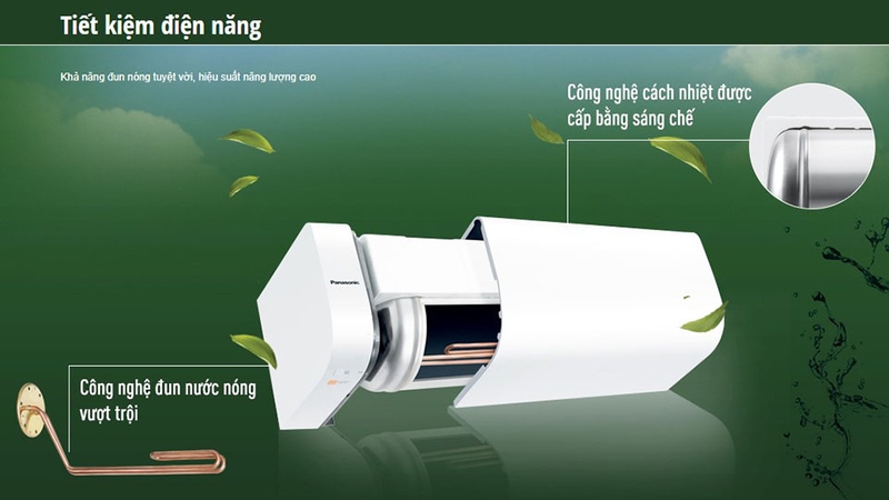 Máy nước nóng gián tiếp Panasonic 30 lít DH-30HBM 2500W (hình 5)
