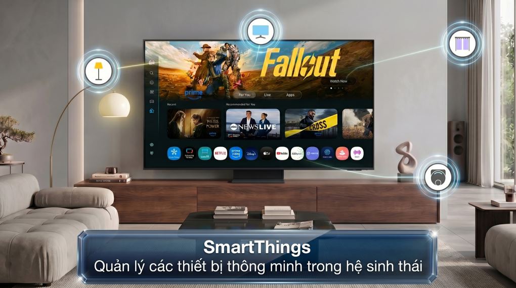 Smart Tivi QLED Samsung AI 4K 55 inch QA55Q8F5 - Tiện ích