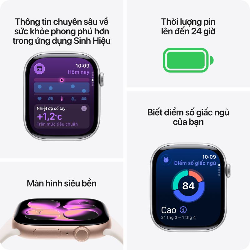 Apple Watch Series 11 GPS 46mm Viền nhôm dây cao su — ảnh 4