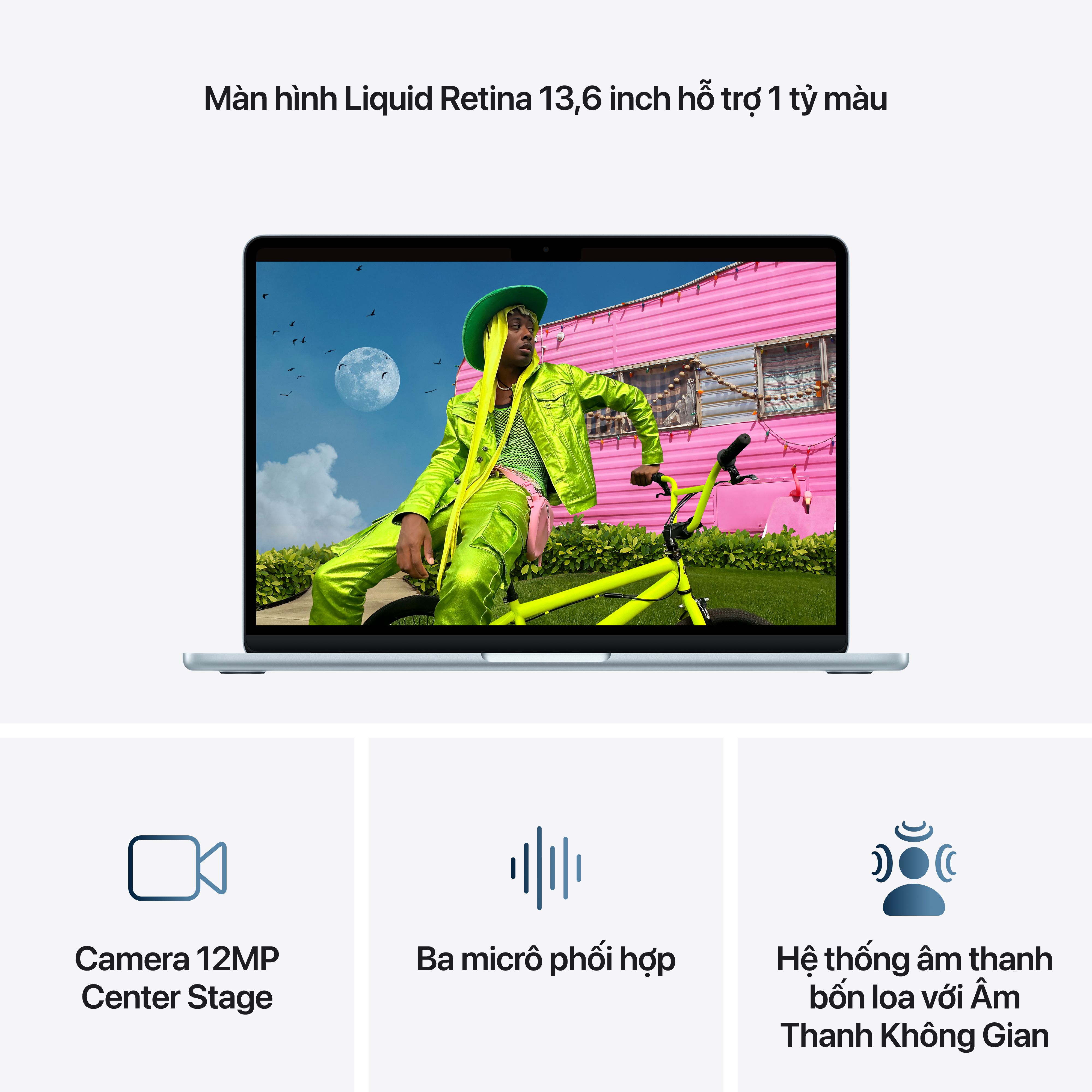 MacBook Air M5 13 inch 2026 10CPU 8GPU 16GB 512GB Apple Việt Nam — ảnh 6