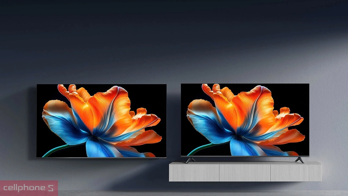 So sánh Google Tivi Xiaomi S Mini LED 4K 75 inch 2026 và Xiaomi Smart Display S Mini LED 75 inch 2025