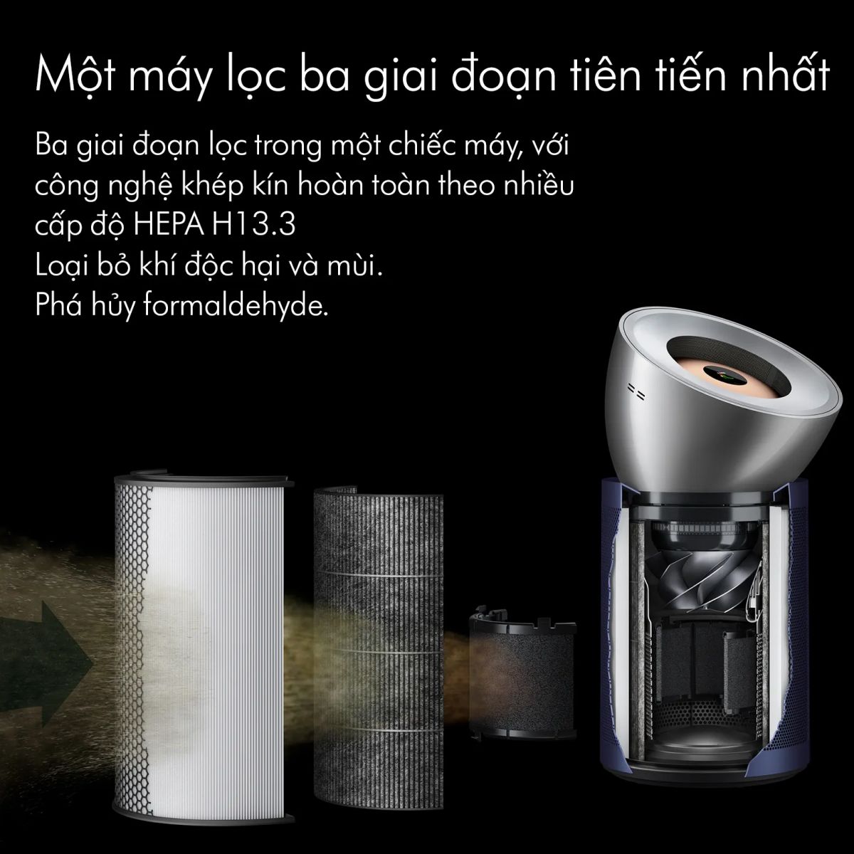 Máy lọc không khí Dyson Purifier Big Quiet Formaldehyde BP03 — ảnh 8