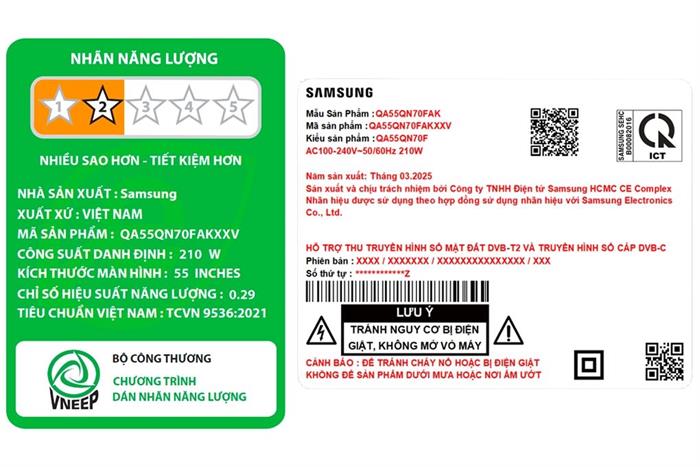 Samsung Smart TV Neo QLED QA55QN70F — ảnh 7