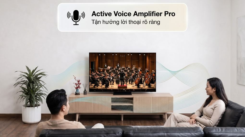 Active Voice Amplifier Pro - Smart Tivi OLED Samsung AI 4K 65 inch QA65S90F