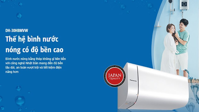Máy nước nóng gián tiếp Panasonic 30 lít DH-30HBM 2500W (hình 1)