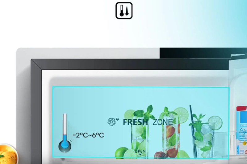 Ngăn lạnh tủ lạnh Hisense HR09DB