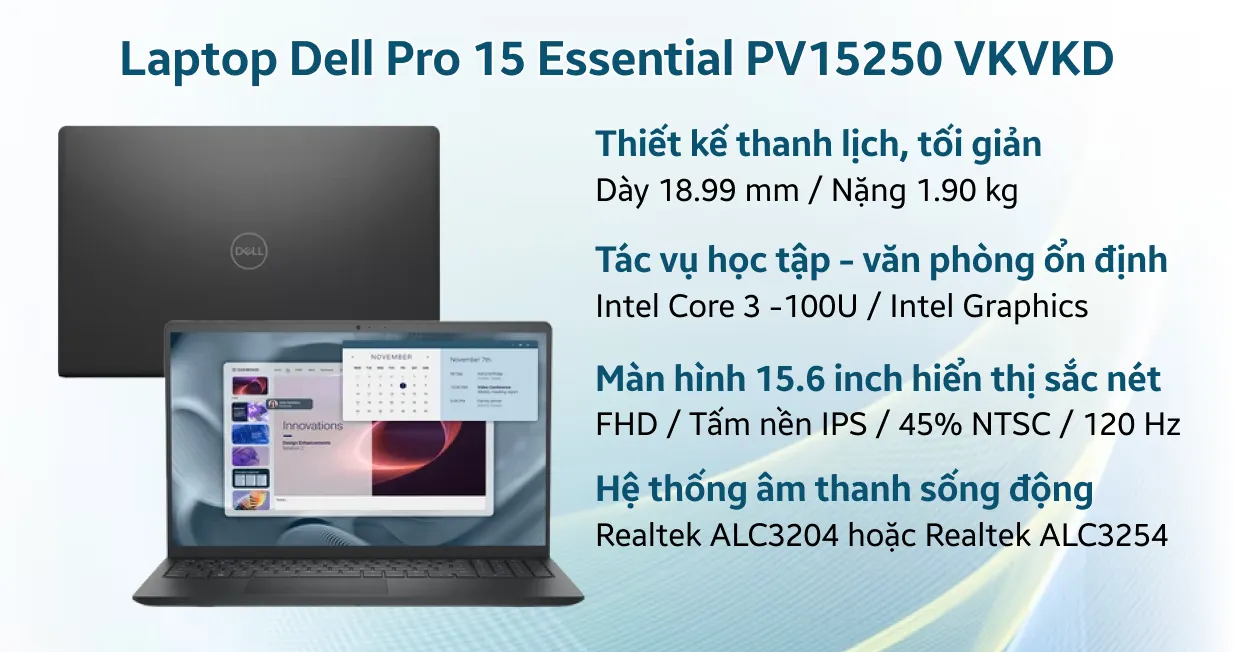 Dell Pro 15 Essential PV15250 VKVKD Nhập khẩu — ảnh 2