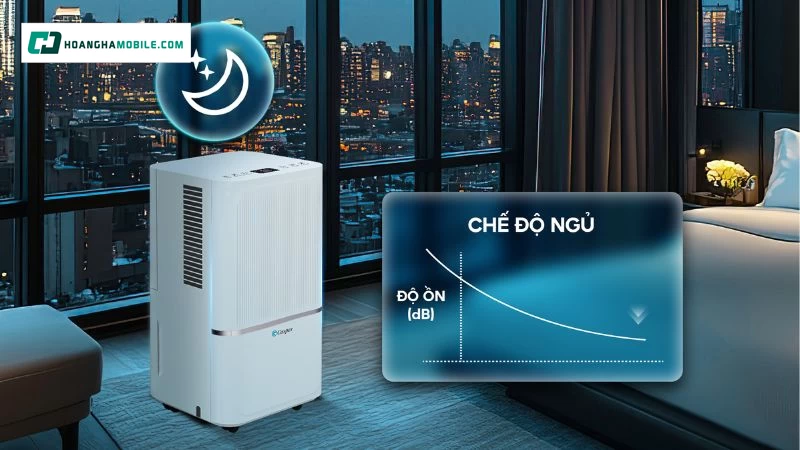 Hoạt động êm ái đảm bảo chất lượng giấc ngủ.